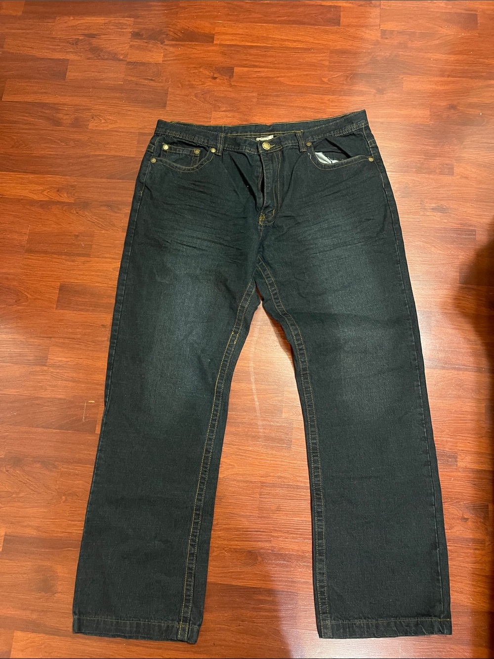 Indigo Men's Black Straight-Leg Jeans - Classic Denim